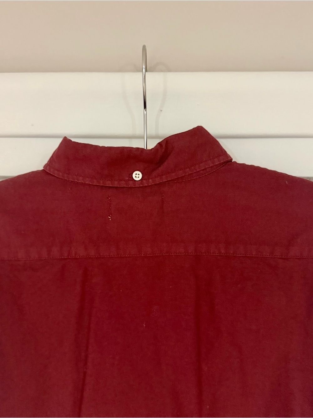 Taylor Stitch The Jack Men’s Button-Down Shirt in Burgundy Oxford (Size 42/L) - Picture 4 of 6